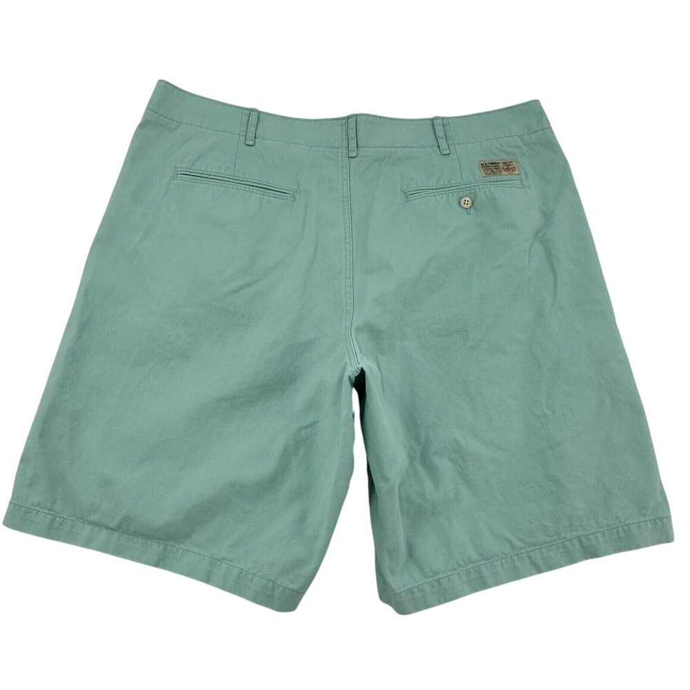 American Living Seafoam Green Chino Shorts Cotton Flat Front Casual Mens Size 40